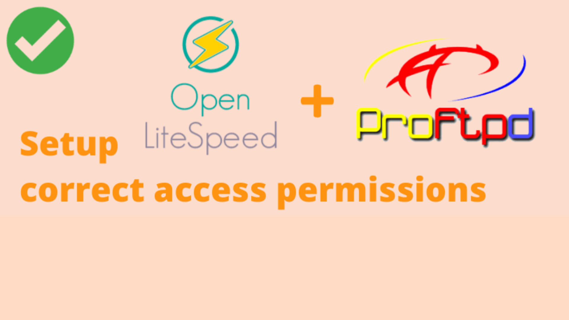 SET FTP ON OPEN LITESPEED SERVER WITH CORRECT PERMISSION
